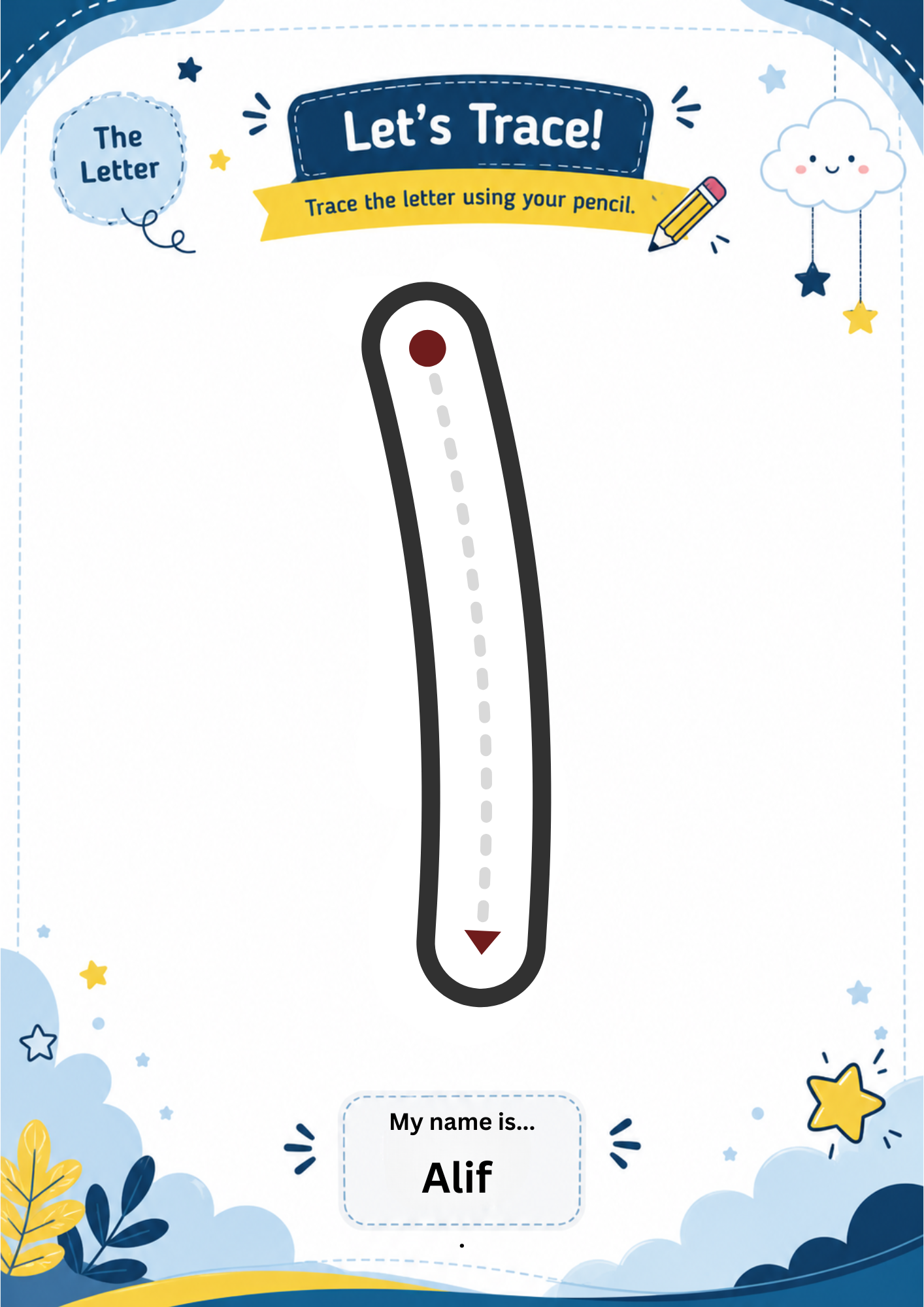 Arabic Alphabet Tracing Worksheets - Letter Tracing, PDF