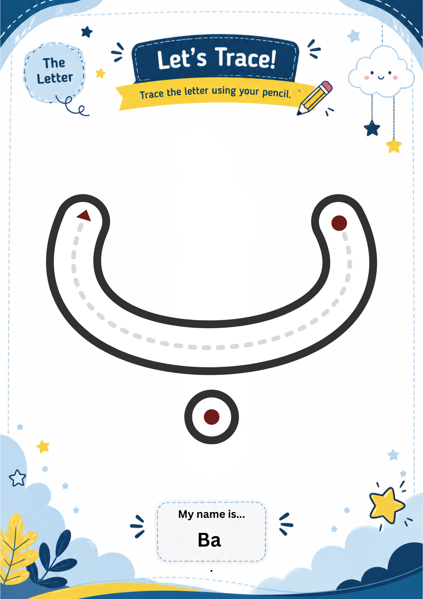 Arabic Alphabet Tracing Worksheets - Letter Tracing, PDF