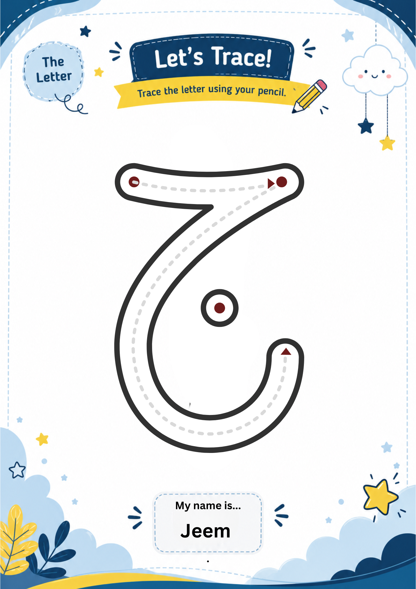 Arabic Alphabet Tracing Worksheets - Letter Tracing, PDF